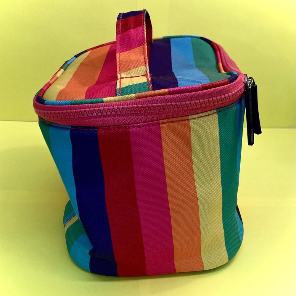 French Bull Rainbow Striped Cosmetic Bag - Picture 3 of 7